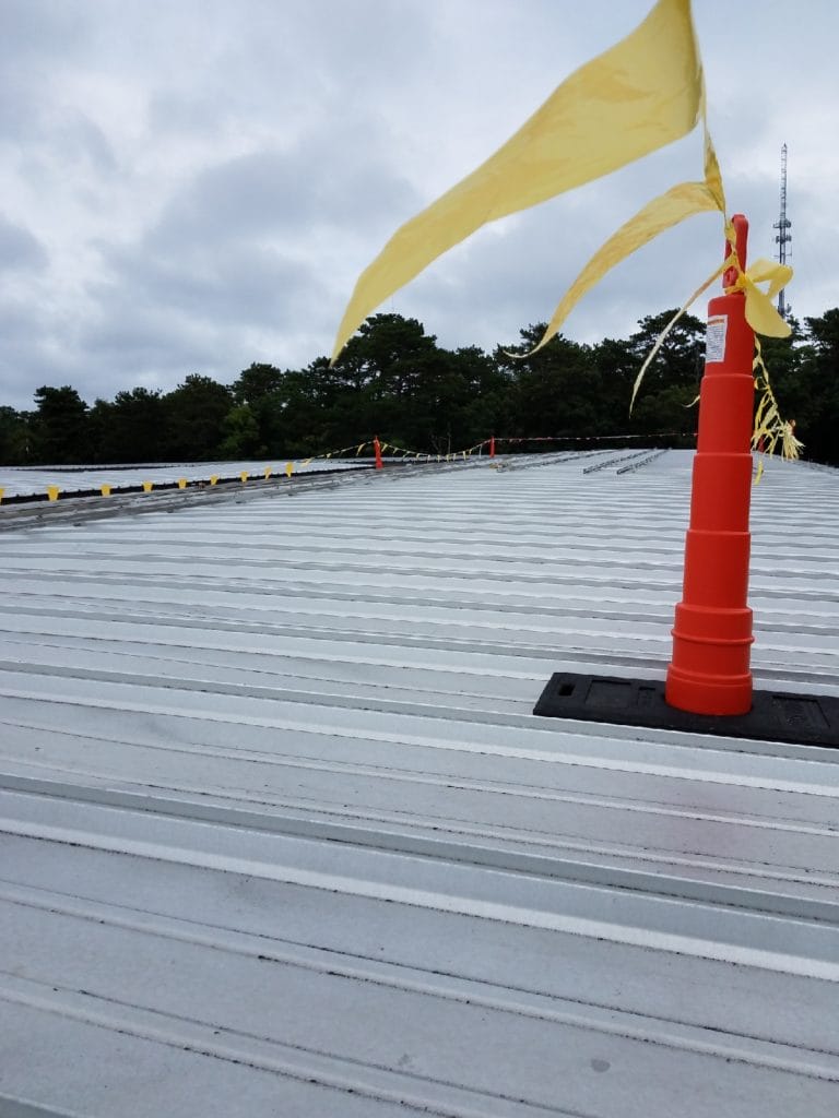 Rooftop commercial solar installation