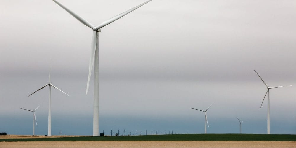 30% electricity from wind in four states