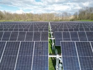 Single-axis solar tracking field, land lease for solar farm