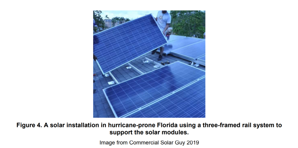 hurricane-prone solar installation