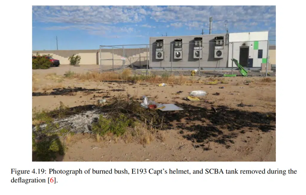 aftermath of Arizona Energy storage fire