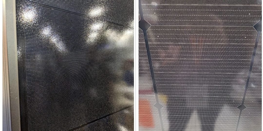 Solaria SPI 2019 on left vs Canadian Solar HiDM on right