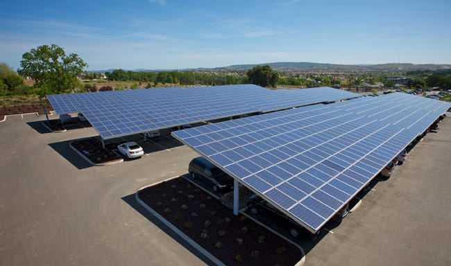 Parking Lot Solar Panels 