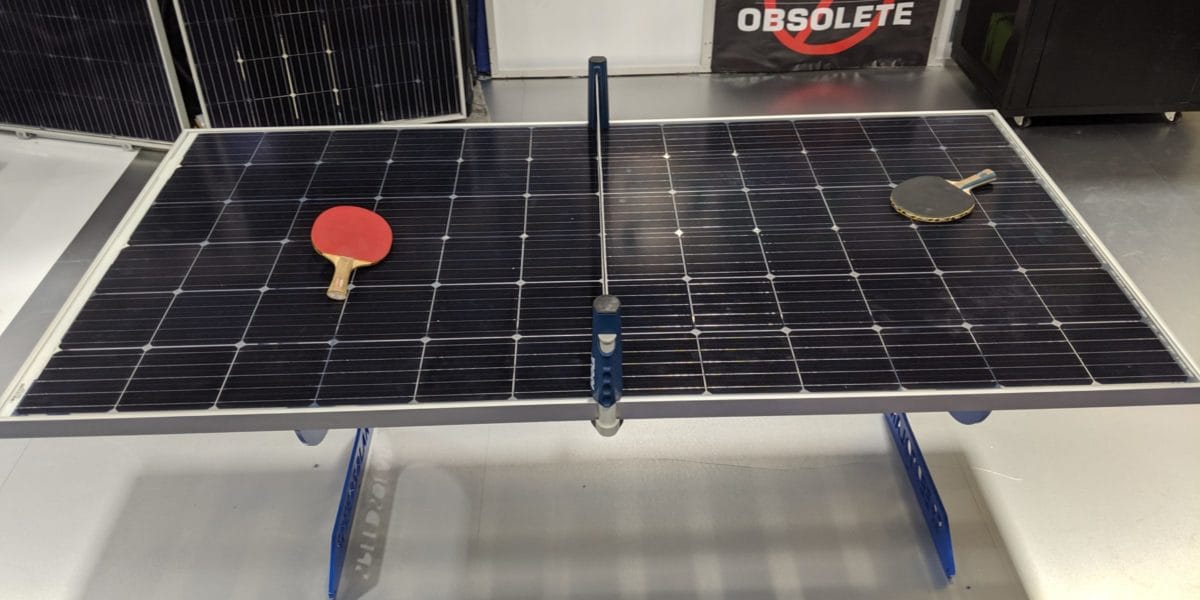 ping pong at Solar Power International